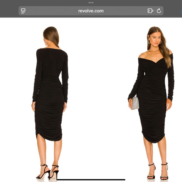 Norma Kamali Tara Dress Black US XL - Picture 3 of 7